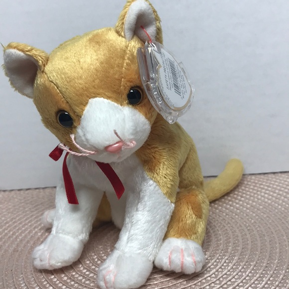 orange cat beanie baby